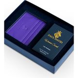 Hediyelik Set Özel Kadın Edp Parfüm ve Mor Deri Kartlık- Vanilya, Kahve, Armut Notalari, K-307-1