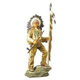 HEDİYELİK › VERONESE BİBLOLAR › Wise Kızılderili-KIZILDERİLİ ŞEF BÜYÜK RENKLİ-44*25*92 CM.