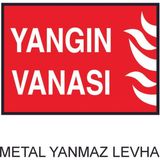 Hediyelikevi Yangın Vanası Metal Uyarı Levhası