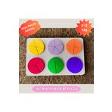 Hediyem Senin İçin Matematik Kesirler Puzzle | Renkli Plastik Kesir Seti | Okul Öncesi Ve Ilkokul Eğitici Oyuncak