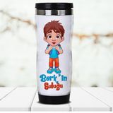 Hediyemen 400 ml Beyaz Erkek Çocuğa Hediye Kişiye Özel Termos