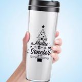 Hediyemen 400 ml Beyaz Tasarım Arkadaşa Hediye Yeni Yıl Termosu
