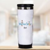 Hediyemen 400 ml Beyaz Veterinere Hediye Kişiye Özel Termos