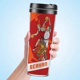 Hediyemen Basketbol Oyuncuları Tasarımlı 400 ml Beyaz Termos Bardak