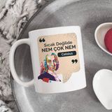 Hediyemen Celsius Esprili Kahve Kupası - Beyaz