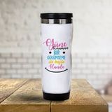 Hediyemen Güne Gülümseme İle Başla 400 ml Beyaz Termos
