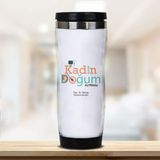 Hediyemen Kadın Doğum Uzmanına Hediye Kişiye Özel 0,4 lt Beyaz Termos