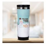 Hediyemen Kardan Adam Temalı 0,4 lt Beyaz Termos