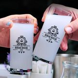 Hediyemen Kişiye Özel Dosta Hediye İkili Rakı Bardağı - 010 - Beyaz