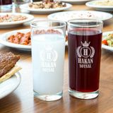 Hediyemen Kral Tacı İsme Özel Rakı Bardağı - 010 - Beyaz