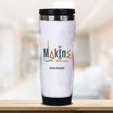 Hediyemen Makine Mühendisine Hediye Kişiye 0,4 lt Beyaz Termos