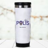 Hediyemen Polise Hediye Isimli 0,4 lt Beyaz Termos