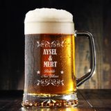 Hediyemen Sevgililere Özel Isimli Bira Bardağı