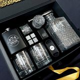 Hediyemen Signature Black Premium Viski Şişesi & Bardak Seti – Özel Hediye Box - 1 Adet - 0 - Siyah