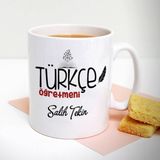 Hediyemen Türkçe Öğretmenine Hediye Kupa Bardak