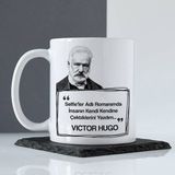 Hediyemen Victor Hugo Esprili Beyaz Kupa Bardak