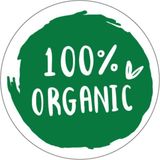 Hediyene Bak %100 Organic Yuvarlak Sticker 100 Adet - Yeşil