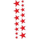 Hediyene Bak 14'lü Traktör Yıldız Araç, Araba, Oto, Motorsiklet, Kask, Laptop, Cam Sticker - 40x13 cm - Kırmızı