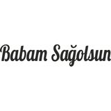Hediyene Bak Babam Sağolsun Oto Sticker Araba Cam Sticker - 25 x 5 cm - Siyah