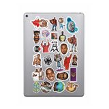 HEDİYENE BAK Kanye West Rap Sticker Paketi Bullet Journal Defter Çıkartma Ajanda Laptop Etiket