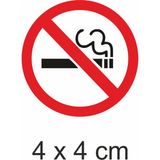 Hediyene Bak Sigara Içilmez Yuvarlak Sticker 50 Adet - Beyaz
