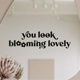 Hediyene Bak You Look Amazing | You Look Good | Dekoratif Duvar Ayna Cam Dekor Yazı Sticker Siyah 4'Lü