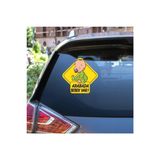 Hediyenebak Arabada Bebek Var Araç, Araba, Oto, Motorsiklet, Kask, Laptop, Cam Sticker 15X15 Cm