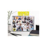 hediyenebak Brooklyn Nine-Nine Seri 1 Sticker Seti | Laptop Ajanda Tablet Telefon Defter Etiket Bullet Journal