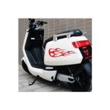 Hediyenebak Hediyene Bak Alevli Sticker Araba, Motorsiklet, Kask, Laptop, Cam Sticker 35,5X13 Cm 2 Adet