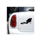 Hediyenebak Hediyene Bak Dalgıç Adam Araç, Araba, Oto, Motorsiklet, Kask, Laptop, Cam Sticker 29X16 Cm