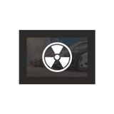 Hediyenebak Hediyene Bak Depo Kapağı Radyasyon Araç, Araba, Oto, Motorsiklet, Kask, Laptop, Cam Sticker 12X12 Cm