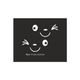 Hediyenebak Hediyene Bak Dikiz Aynası Gülen Yüz Araç, Araba, Oto, Motorsiklet, Kask, Laptop, Cam Sticker 11X5,3 Cm