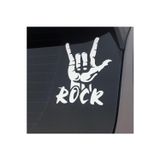 Hediyenebak Hediyene Bak Rock İşareti Araç, Araba, Oto, Motorsiklet, Kask, Laptop, Cam Sticker 23X15 Cm