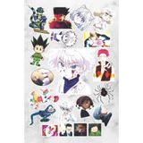 hediyenebak Hunter x Hunter Seri 1 Sticker Seti | Laptop Ajanda PC Tablet Telefon Defter Etiket Bullet Journal