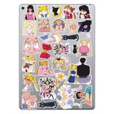 hediyenebak Sailor Moon Seri 2 Sticker Seti | Laptop Ajanda Pc Tablet Telefon Defter Etiket Bullet Journal