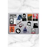 Hediyeni Al MR. Robot Temalı Sticker Seti | Laptop Ajanda Notebook Tablet Telefon Defter Etiket Bullet Journal