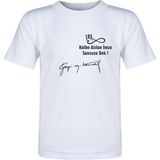 Hediyenza 10 Kasım 1938 , Gazi Mustafa Kemal Atatürk Imza Baskılı Unisex ve Çocuk Kısa Kollu T-Shirt - Beyaz - 10 - 11 Yaş