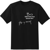 Hediyenza 10 Kasım 1938 , Gazi Mustafa Kemal Atatürk Imza Baskılı Unisex ve Çocuk Kısa Kollu T-Shirt - Siyah