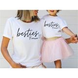 Hediyenza Besties T-Shirt Kombini Anneler Günü (Tekli Üründür Kombin Yapmak Için 2 Adet Sepete Ekleyiniz) - Beyaz - 4 Yaş