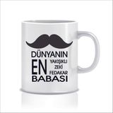 Hediyenza Dünyanın En Yakışıklı Zeki Fedakar Babası Tasarım Kupa Bardak