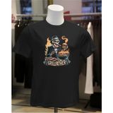 Hediyenza Grill Father, Babalar Günü T-Shirt, Baba T-Shirt, Doğum Günü Hediyesi T-Shirt - Siyah