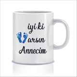 Hediyenza İyi Ki Varsın Annecim Tasarım Kupa Bardak