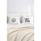 Hediyenza Perfect Day Pamuklu Çift Kişilik 50x70 cm Yastık Kılıfı Seti