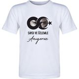 Hediyenza Sonsuzluk 10 Kasım , Mustafa Kemal Atatürk Baskılı Unisex Yetişkin ve Çocuk Kısa Kollu T-Shirt - Beyaz - 10 - 11 Yaş