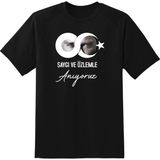 Hediyenza Sonsuzluk 10 Kasım , Mustafa Kemal Atatürk Baskılı Unisex Yetişkin ve Çocuk Kısa Kollu T-Shirt - Siyah - 2 Yaş