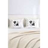 Hediyenza Soulmate Ruh Eşim Baskılı Çift Kişilik Harfli Dekoratif Yastık Kılıfı 50X70 cm - Beyaz - 50 x 70 cm