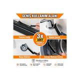 hediyeofisi 3 Parça Çok Amaçlı Derz Temizleme Fırçası - Mutfak, Banyo Fayansı & Duş Zemini İçin Sert Kıllı Fırça