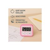 hediyeofisi Kronometreli Ders Çalışma Saati -Dijital Kronometre|Sesli Uyarı – Mıknatıslı & Masaüstü Zamanlayıcı