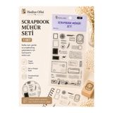 hediyeofisi Şeffaf Silikon Scrapbook Mühür Seti 1 Adet -POSTA