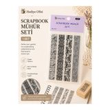 hediyeofisi Şeffaf Silikon Scrapbook Mühür Seti 1 Adet Şerit